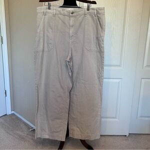 Universal Thread Khaki Tan High Rise Wide Leg Jeans Junior Size‎ 17R